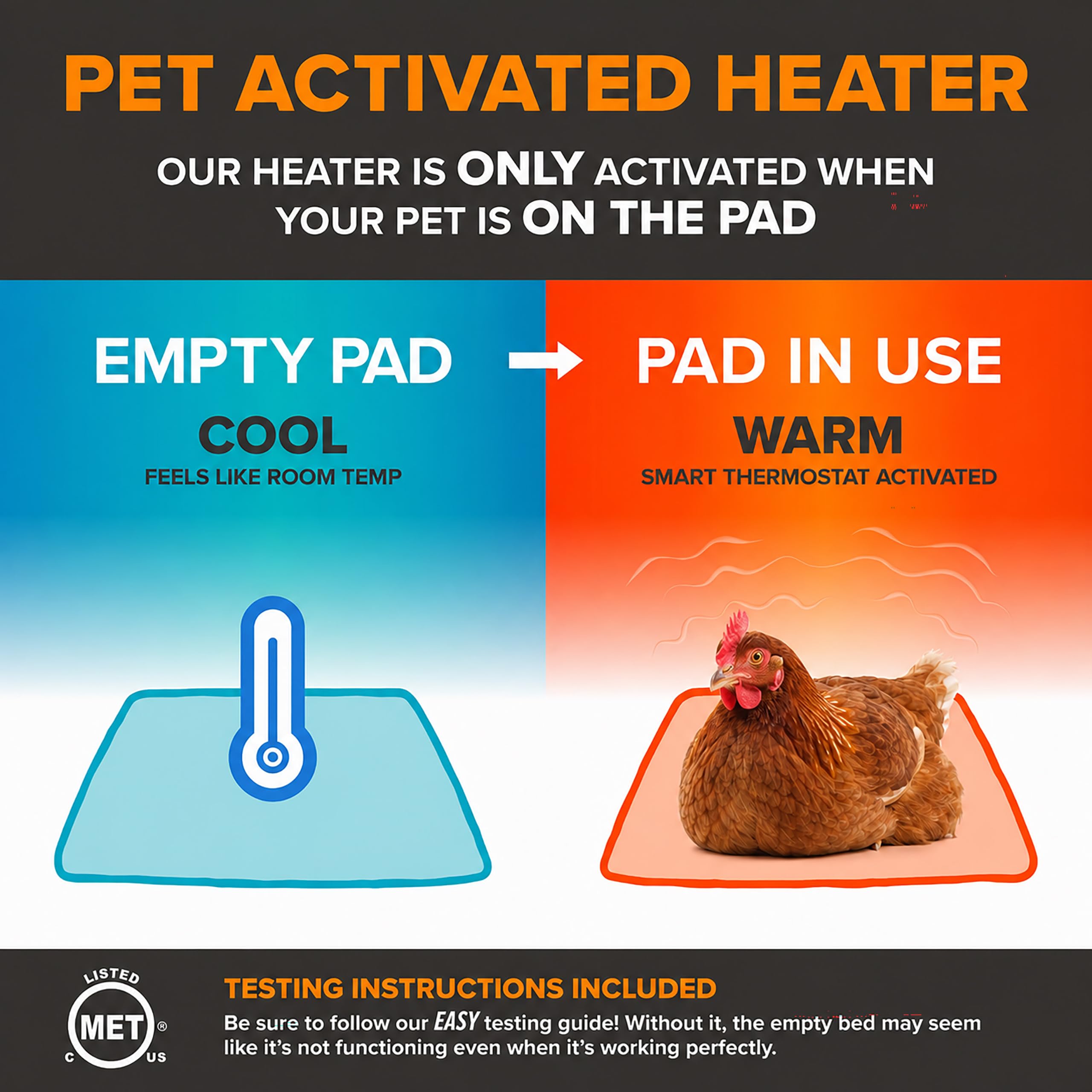 K&H Pet Products logo on the Thermo-Peep Heating Pad packaging
