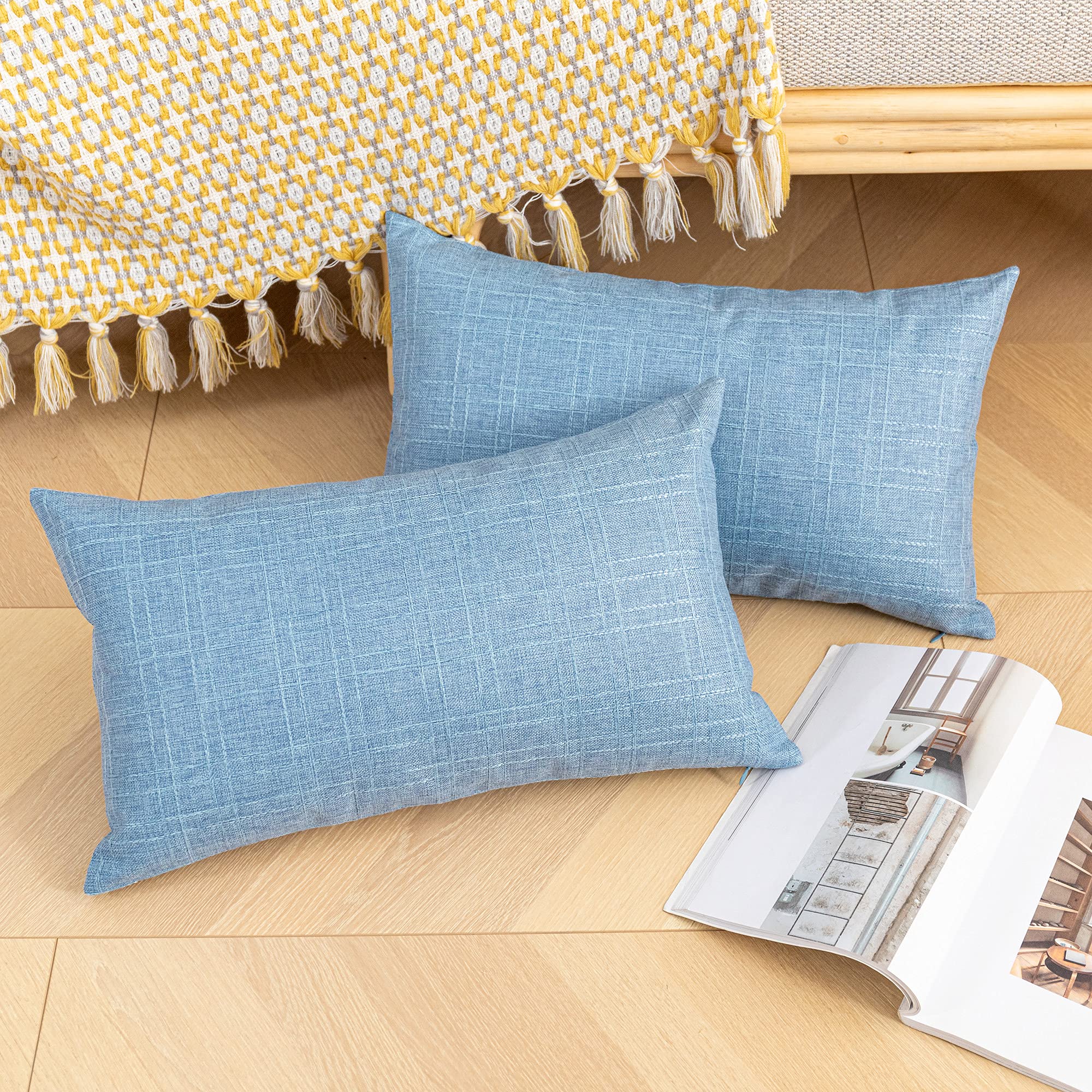 K KEVIN TEXTILE 14x24 inch waterproof pillow cover side view