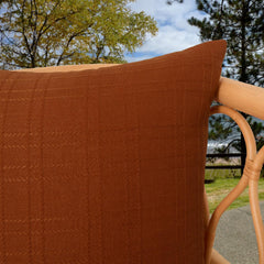 K KEVIN TEXTILE decorative pillow covers on patio furniture
