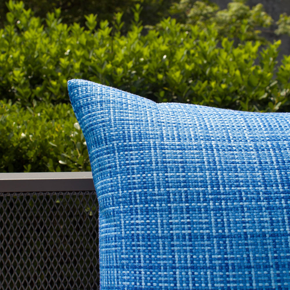 K KEVIN TEXTILE Outdoor Pillow Cover on patio furniture