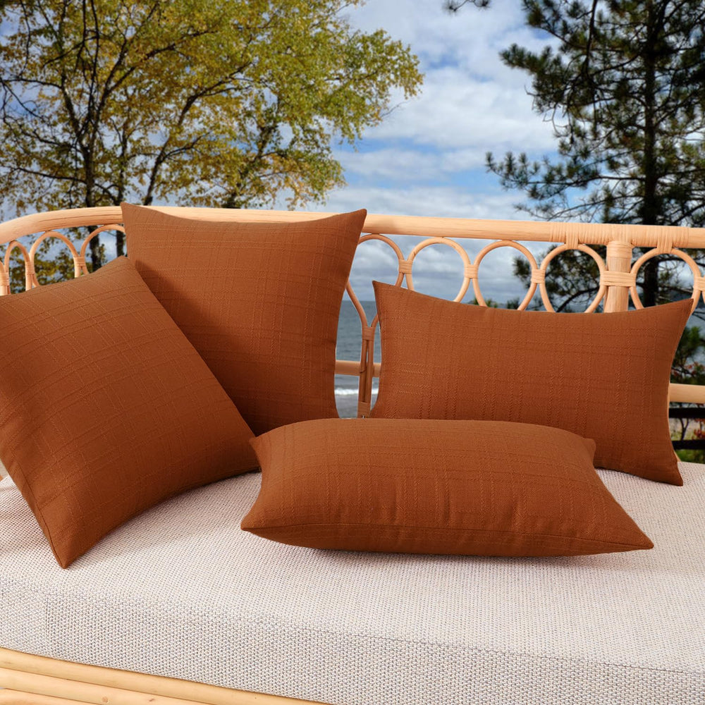 K KEVIN TEXTILE outdoor pillow covers in a picnic setting