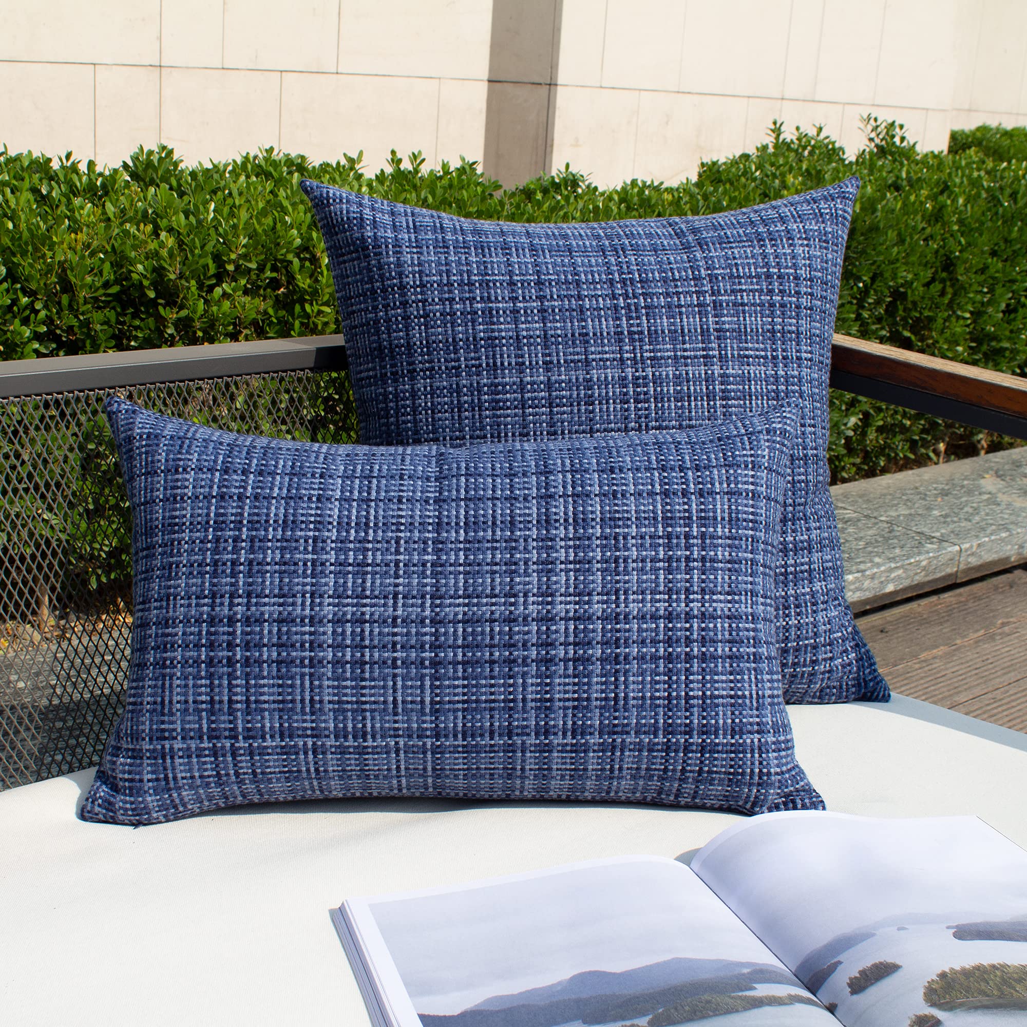 K KEVIN TEXTILE outdoor pillow covers pack of 2 packaging