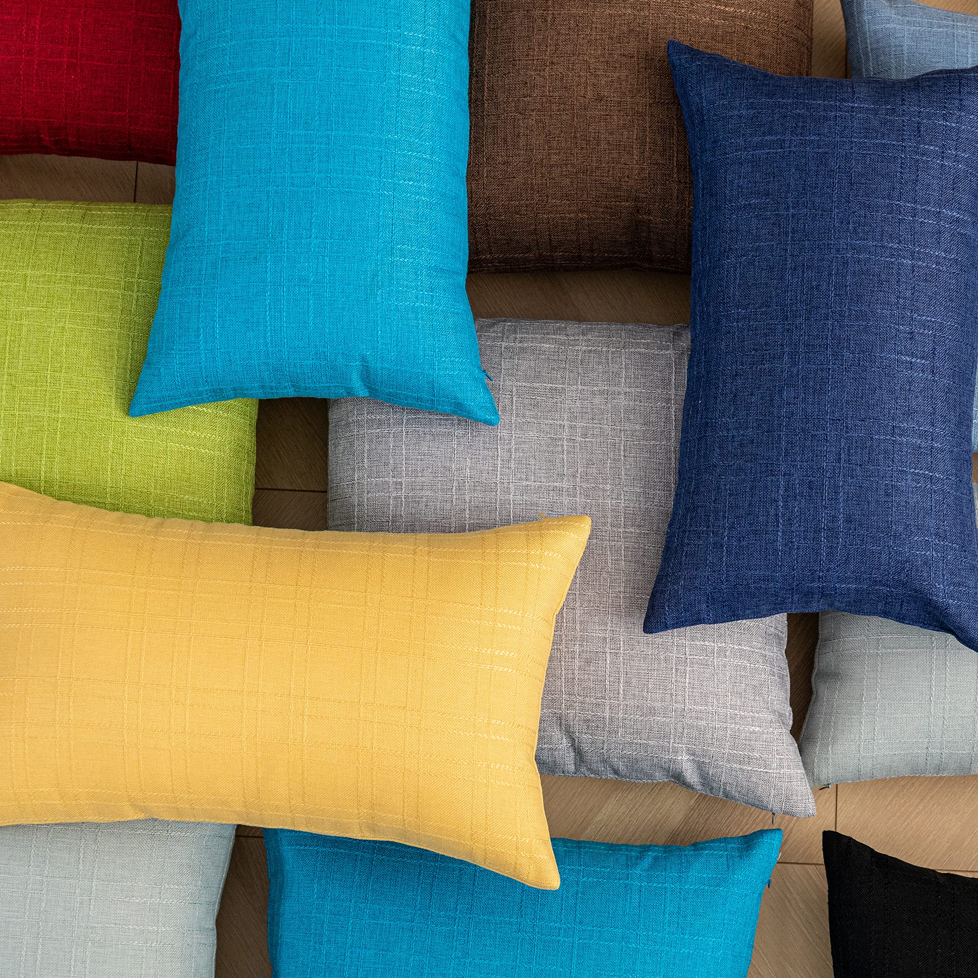 K KEVIN TEXTILE Outdoor Waterproof Pillow Covers displayed in packaging