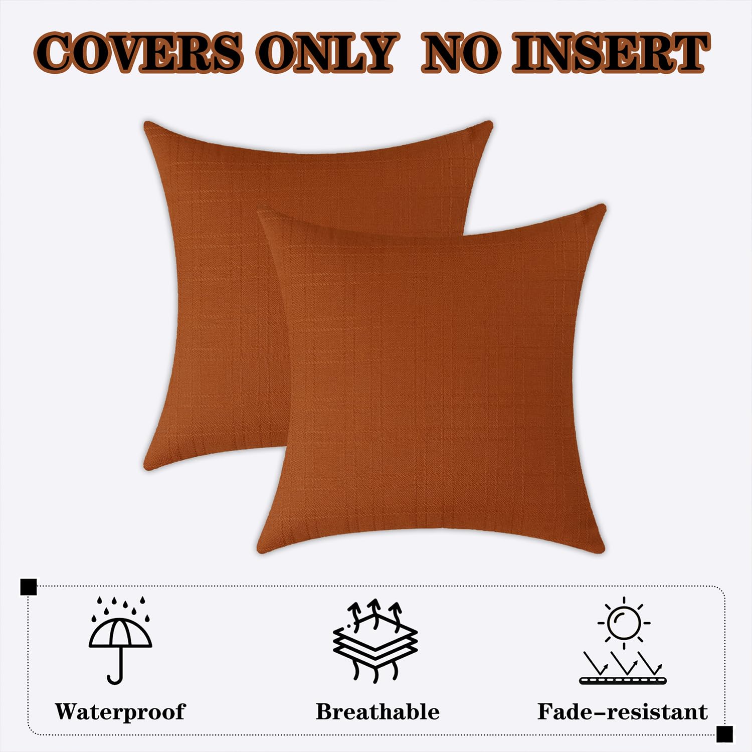K KEVIN TEXTILE outdoor waterproof pillow covers packaging