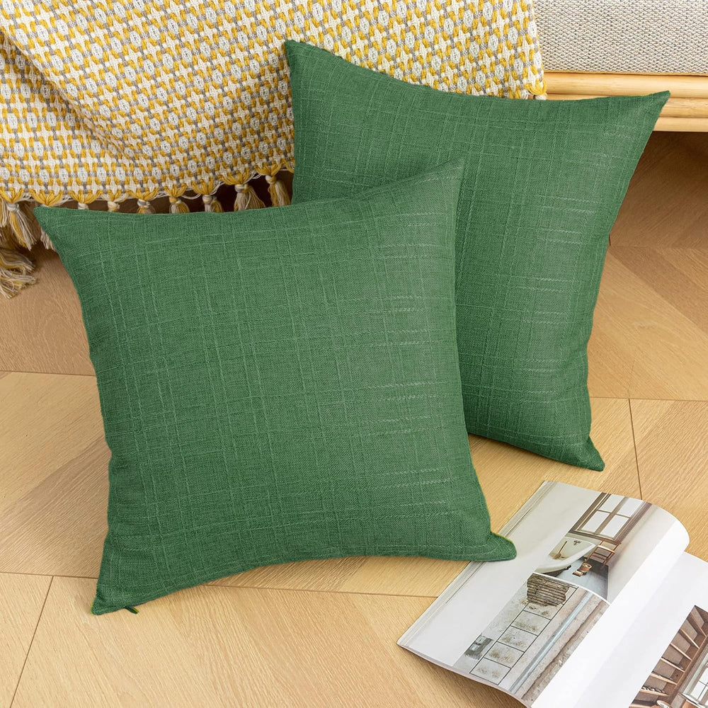 K KEVIN TEXTILE pillow cover showing checkered weaving pattern
