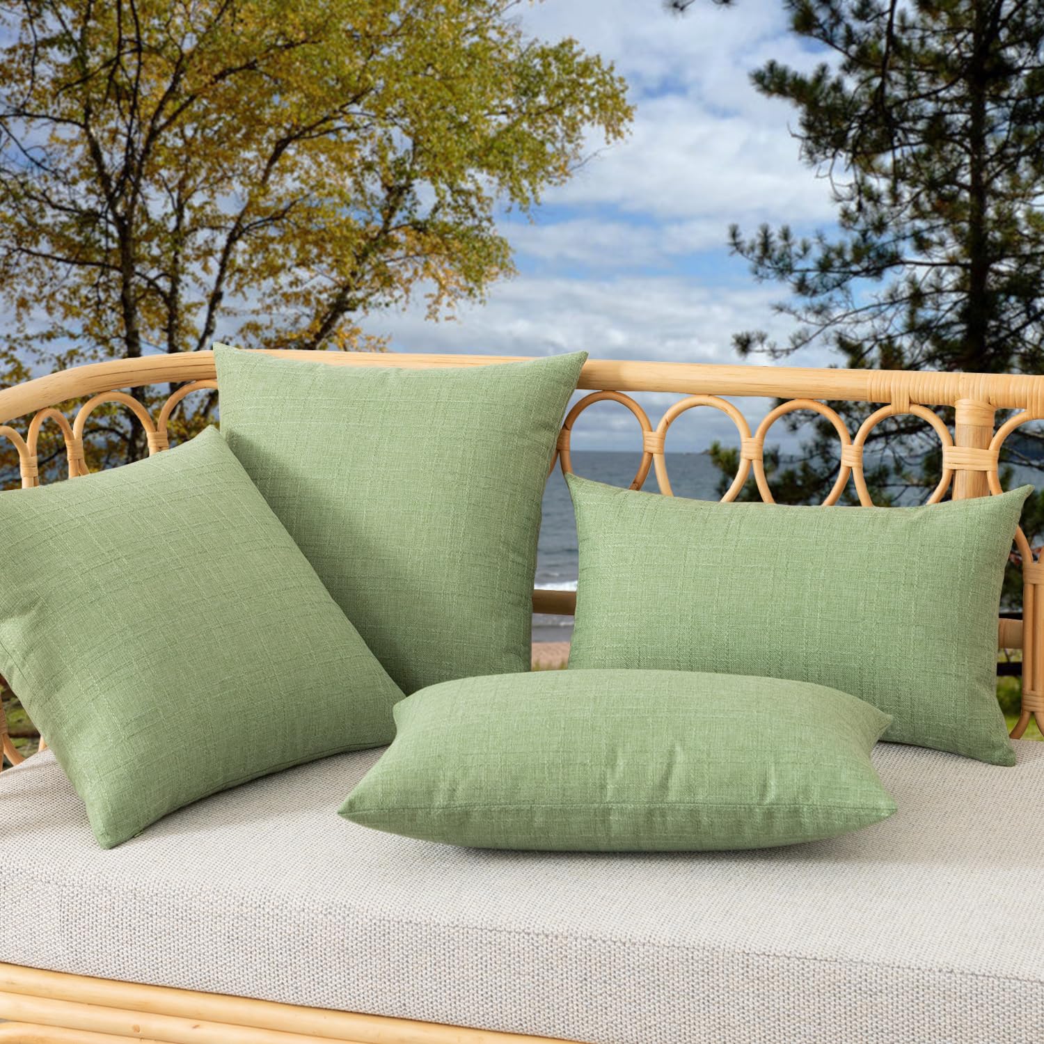 K KEVIN TEXTILE Pillow Covers on Patio Furniture