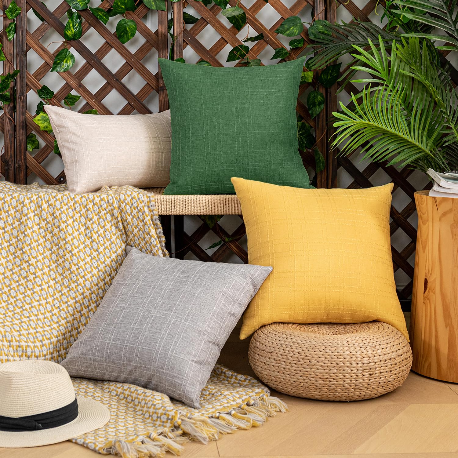 K KEVIN TEXTILE Waterproof Pillow Cover outdoor setting