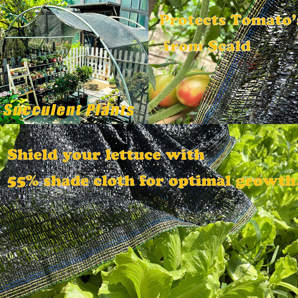 KAAOGITY Shade Cloth 6.5 x 10 FT in sunny garden