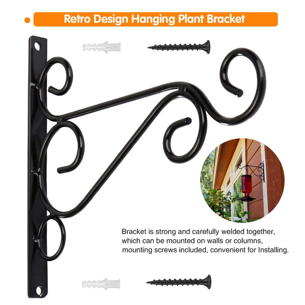 KABB Black Iron Hanging Bracket side view