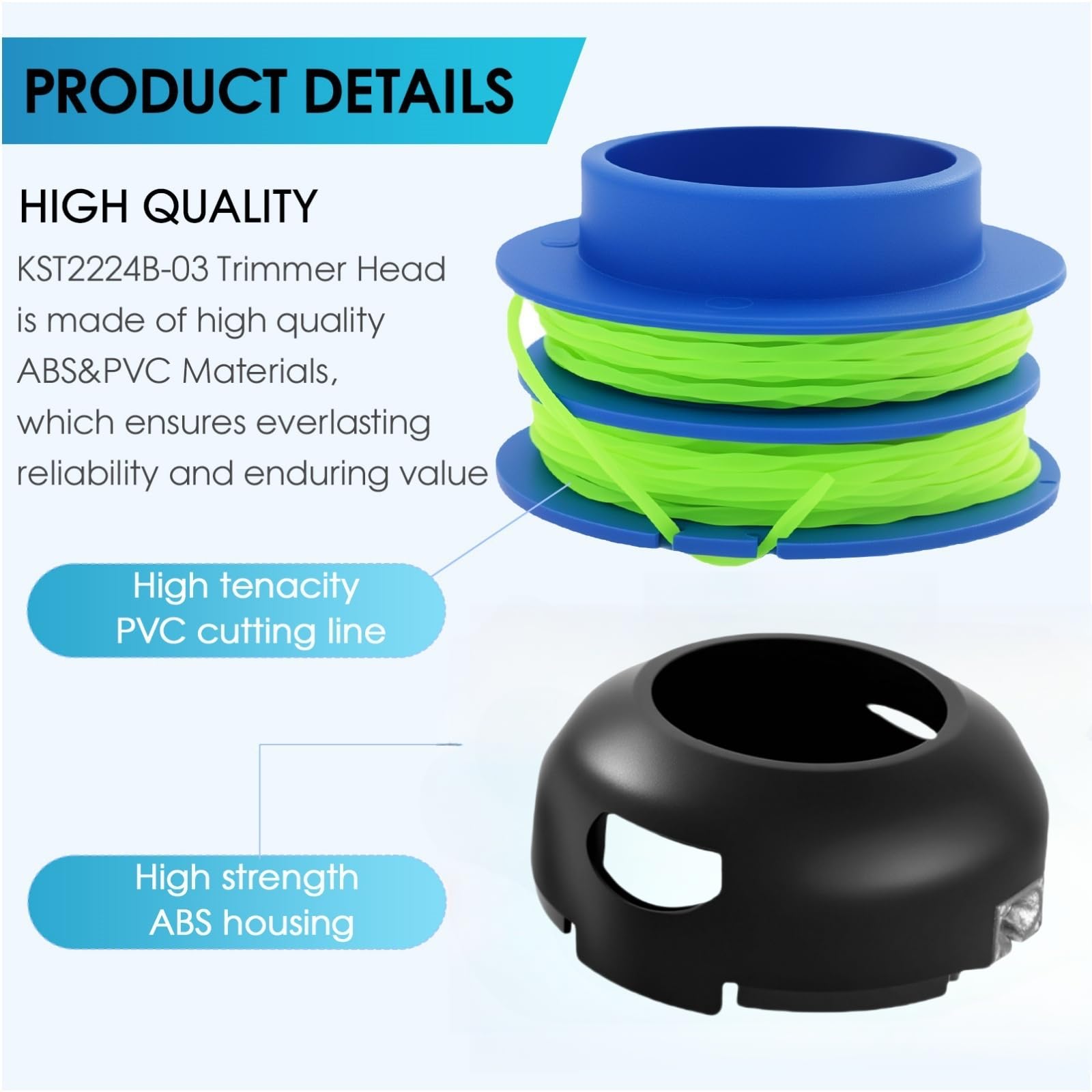 Kaberalty KLS124-03 Trimmer Head with pre-wound line