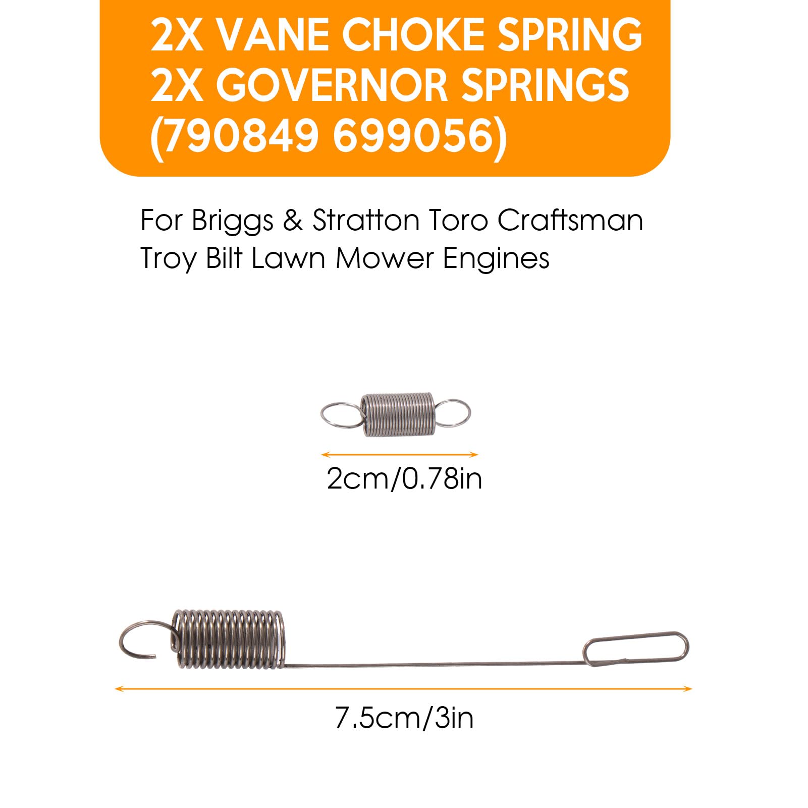 Kaberalty throttle springs set displayed on a tool bench