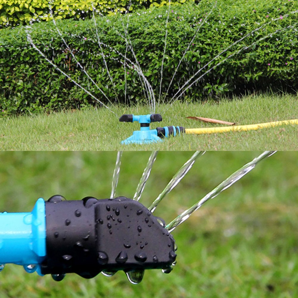 Kadaon Lawn Sprinkler dimensions displayed with measuring tape