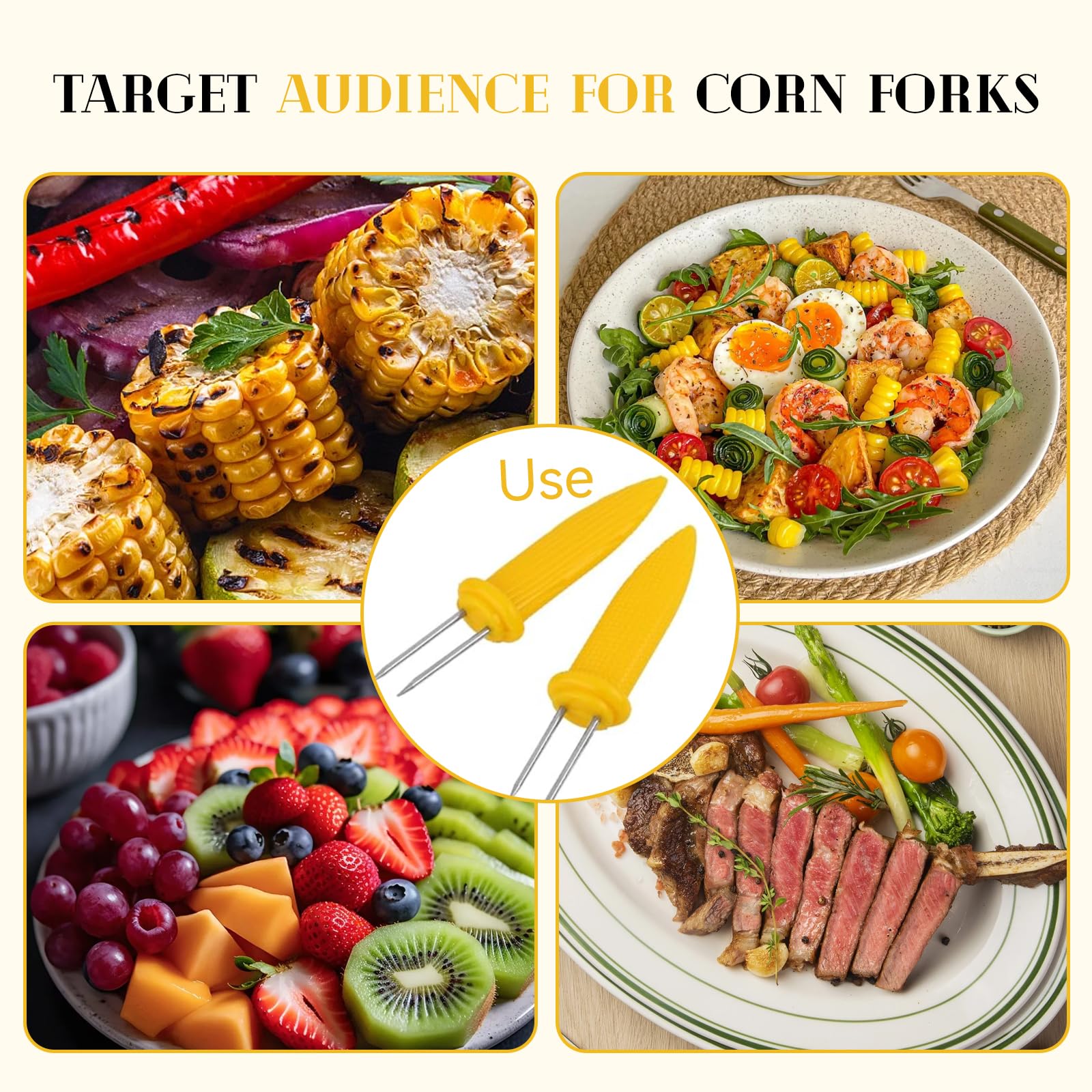 Kadden corn holders in a kitchen drawer for compact storage