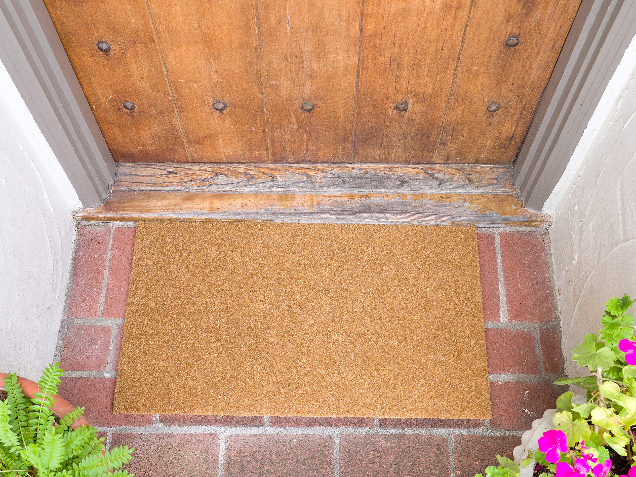 KAF Home Eco Coir Doormat in use at an entryway