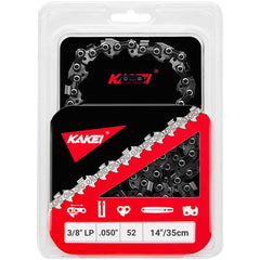 KAKEI 14 Inch Chainsaw Chain front view with 52 drive links