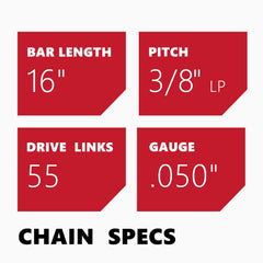 KAKEI 16 Inch Chainsaw Chain details of drive links