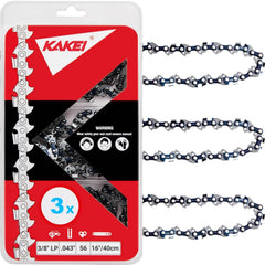 KAKEI 16 inch chainsaw chain pack of 3