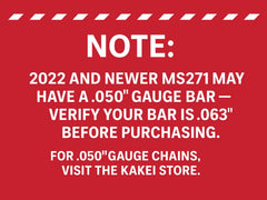 KAKEI 20 Inch Chainsaw Chain side view
