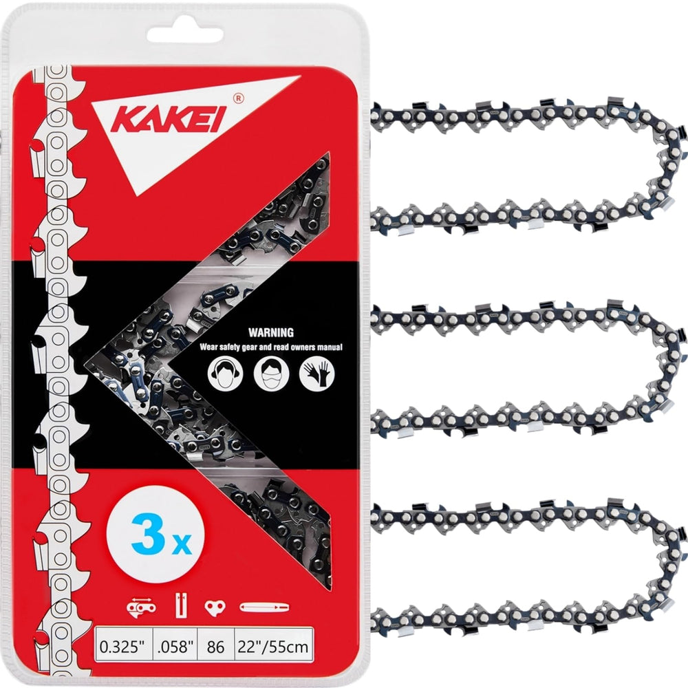 KAKEI 22 Inch Chainsaw Chain pack front view