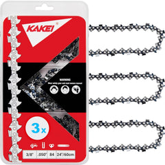 KAKEI 24 Inch Chainsaw Chain 3-Pack front view