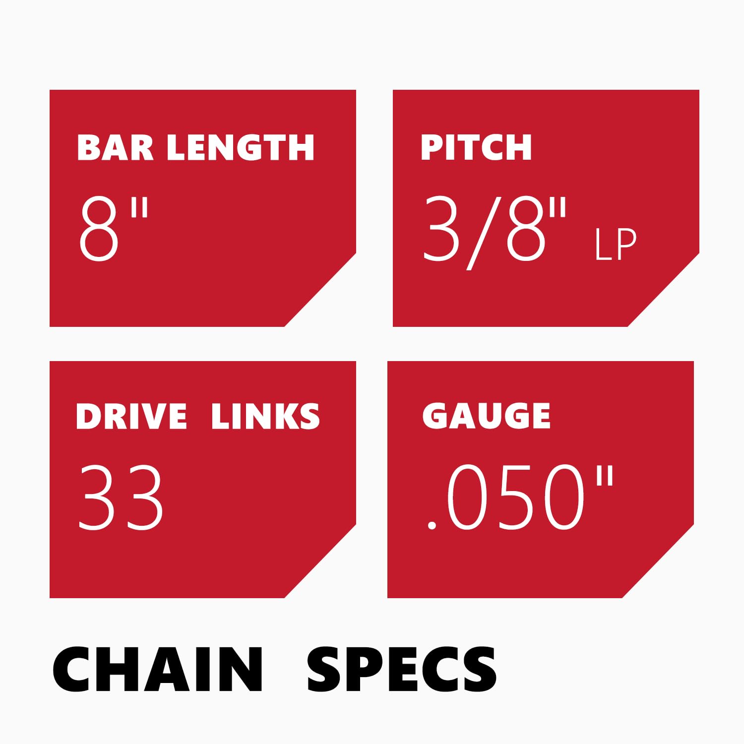 KAKEI 8 Inch Chainsaw Chain featuring premium German steel