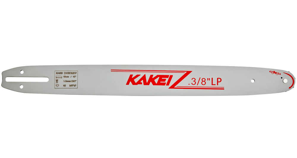 KAKEI chainsaw bar attached to a chainsaw