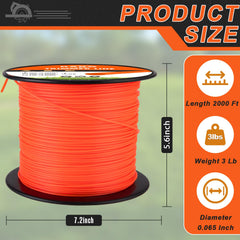 KAKO 065 Trimmer Line spool side view, 0.065 inch thick
