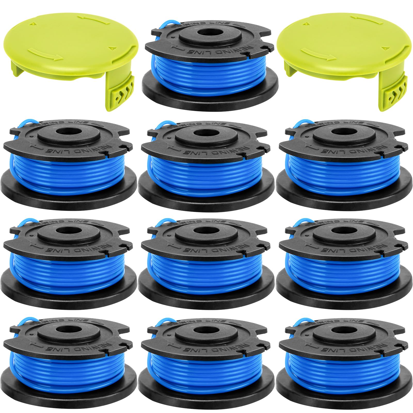 KAKO Replacement Spool for Greenworks Weed Eater, 10-pack