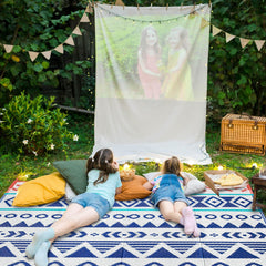 Kalafun patio rug folded for easy storage