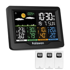 Kalawen Weather Station front view with black finish