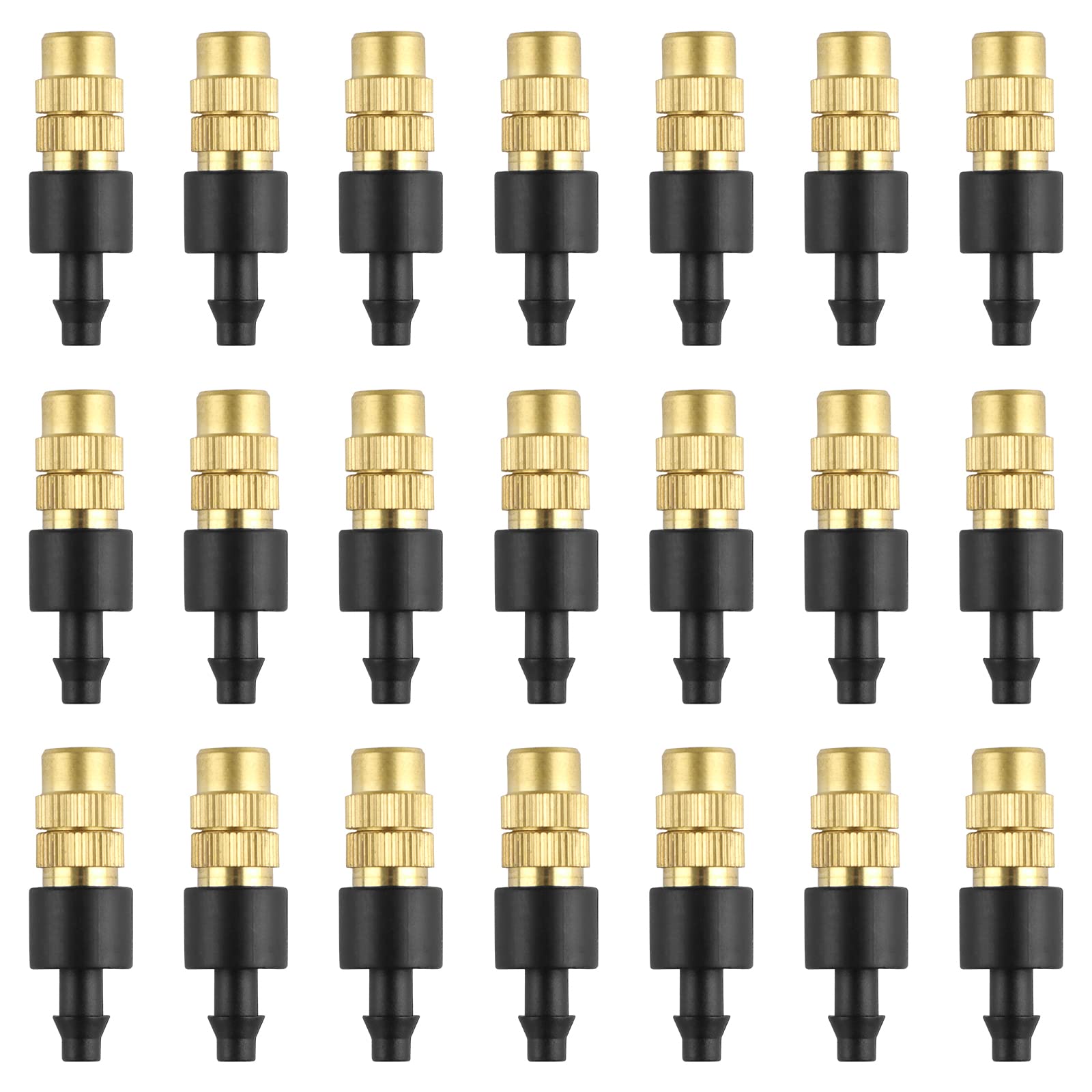 Kalolary 30PCS Adjustable Copper Misting Nozzles front view