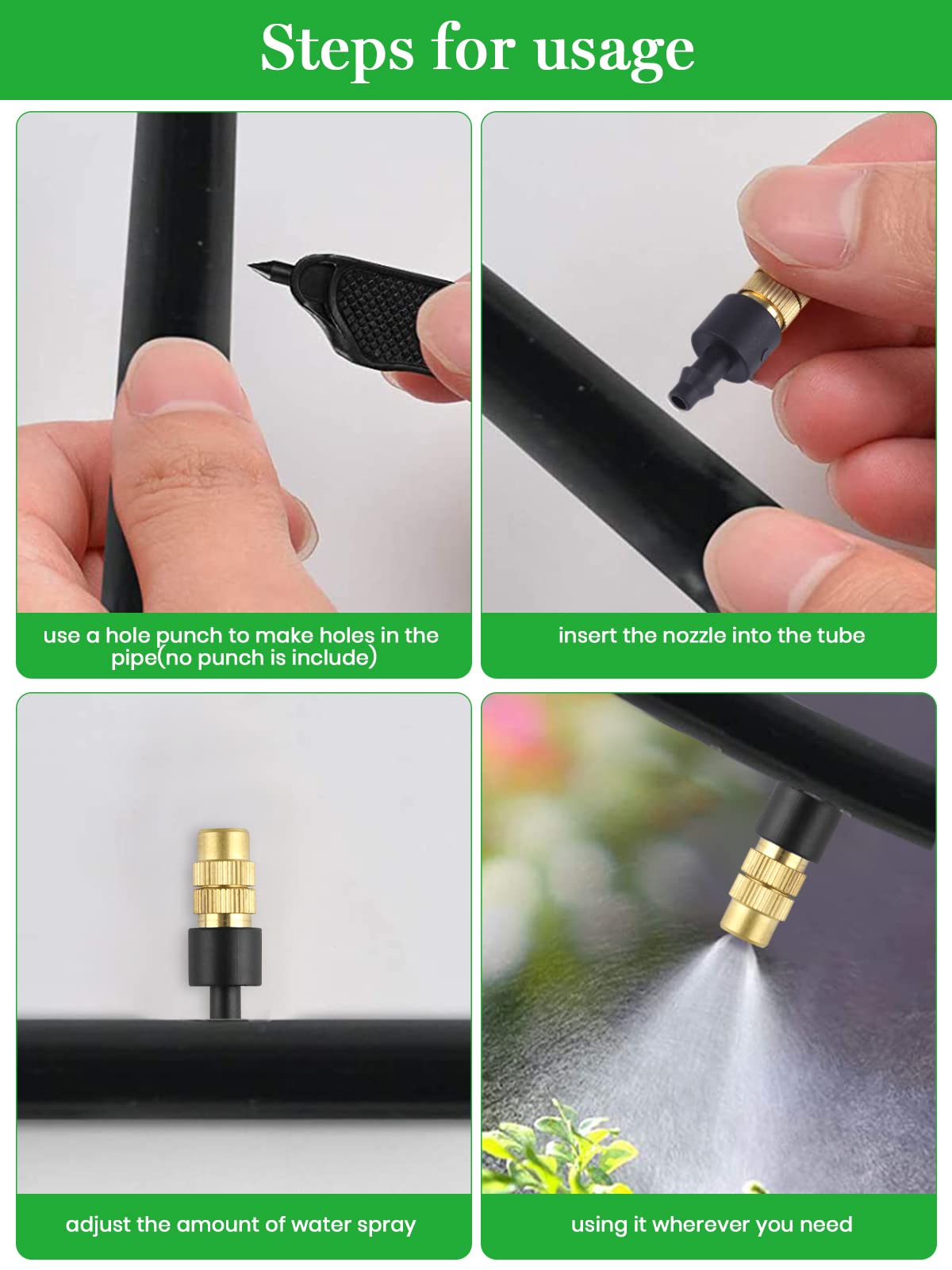 Kalolary Copper Misting Nozzles package