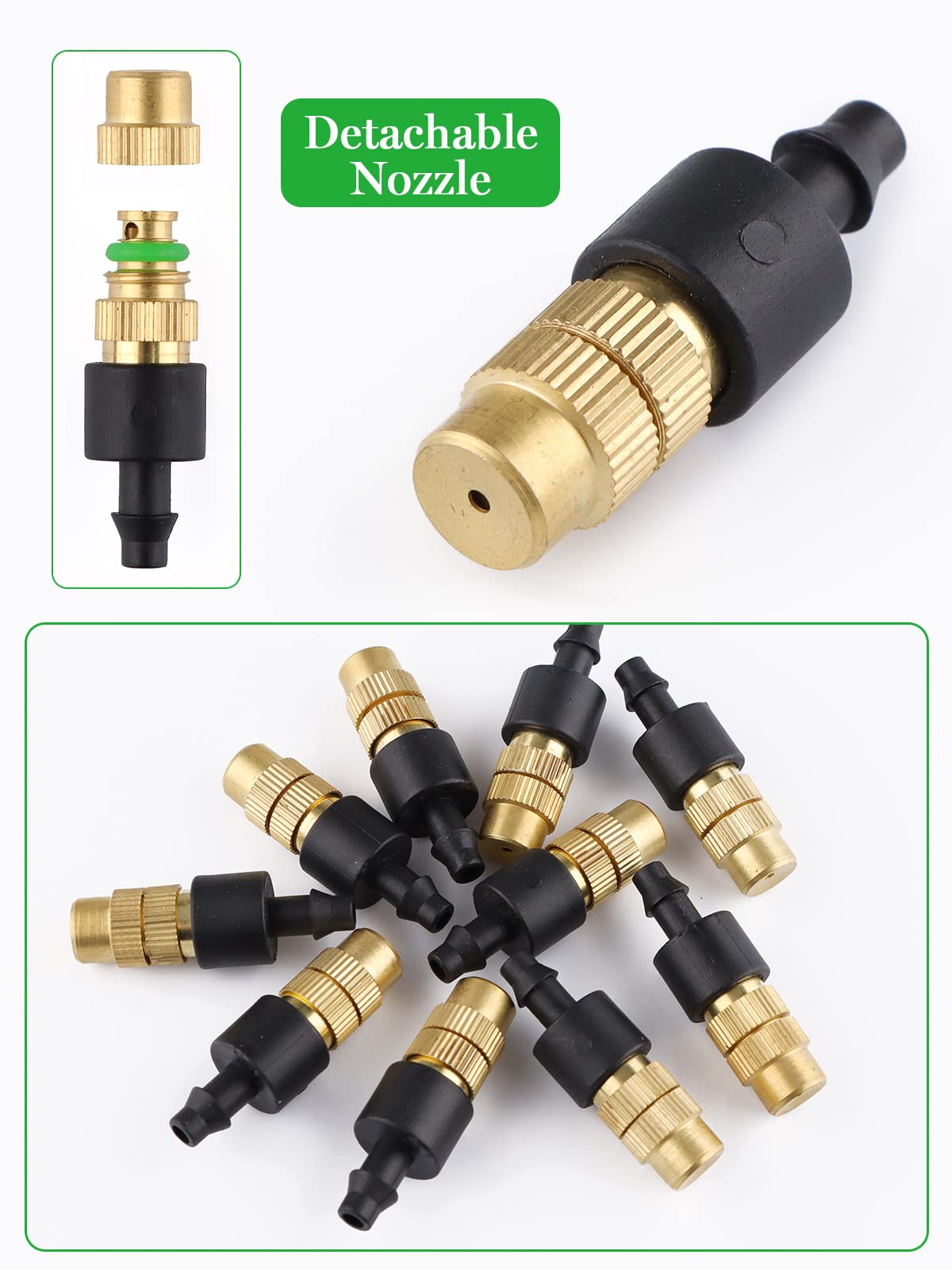 Kalolary Nozzles showing adjustable flow