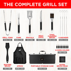 Kaluns grilling apron with pockets for tool storage