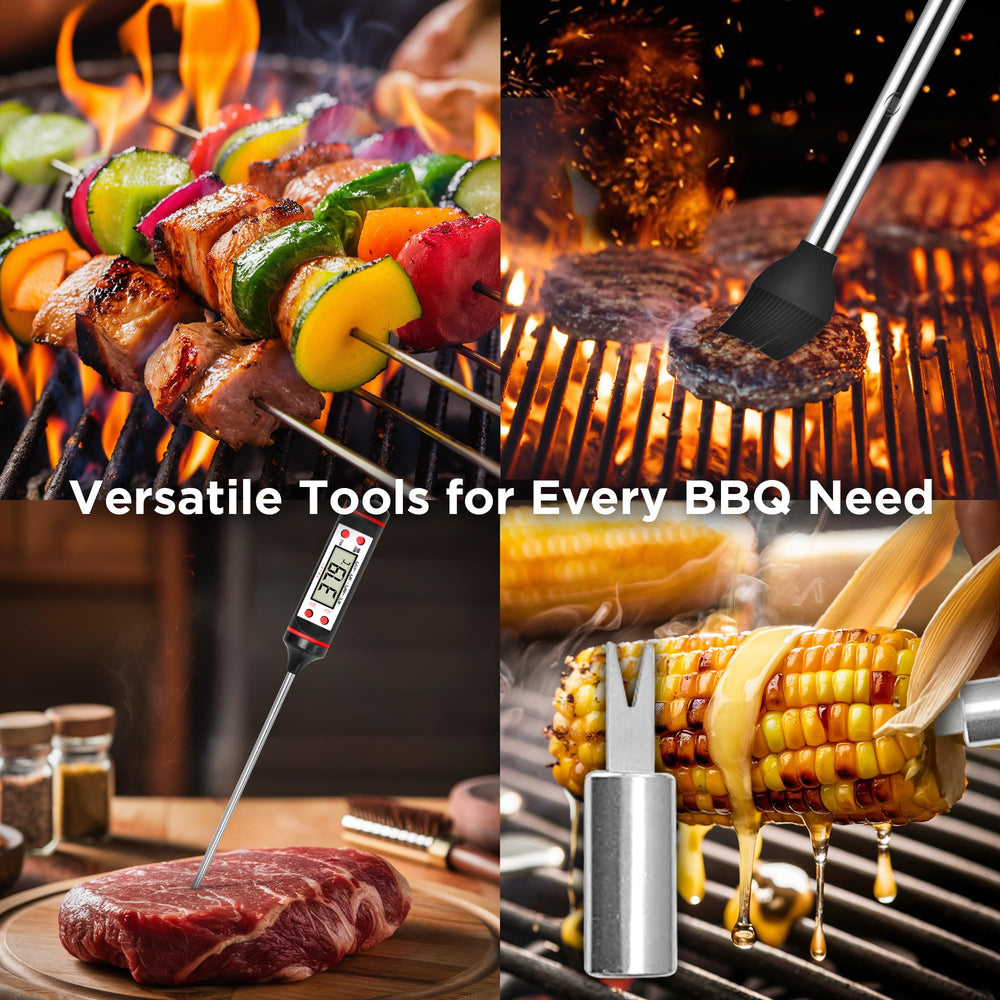 Kaluns grilling tools with corn holders and skewers