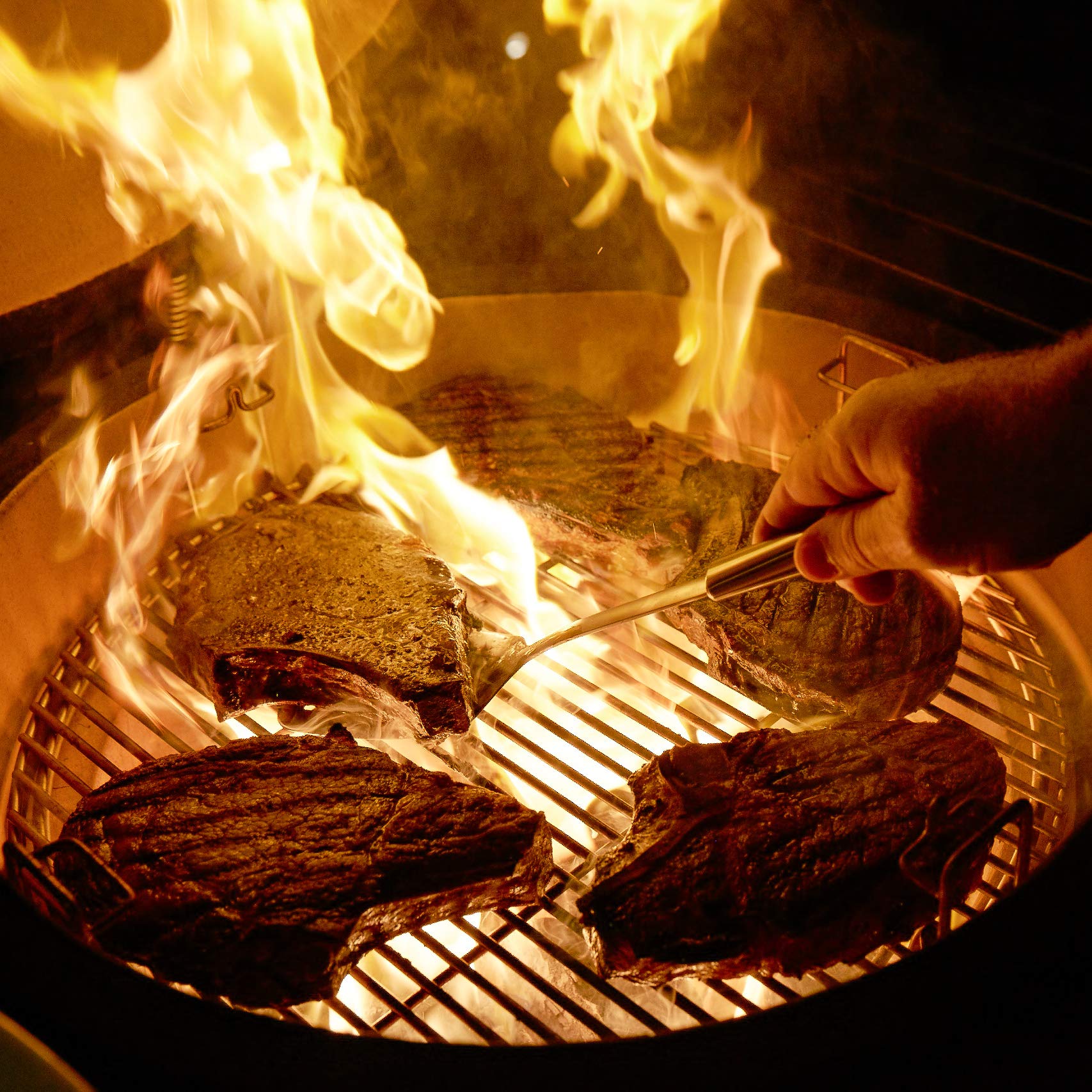 Kamado Joe Fire Starters cubes in a charcoal grill