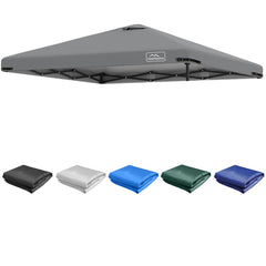 KAMPKEEPER 10x10 Replacement Canopy Tent Cover Dark Grey front view
