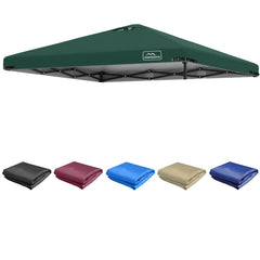 KAMPKEEPER 10x10 Replacement Canopy Tent Cover in green, top view