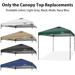 KAMPKEEPER 10x10 Replacement Canopy Tent Cover setup on frame