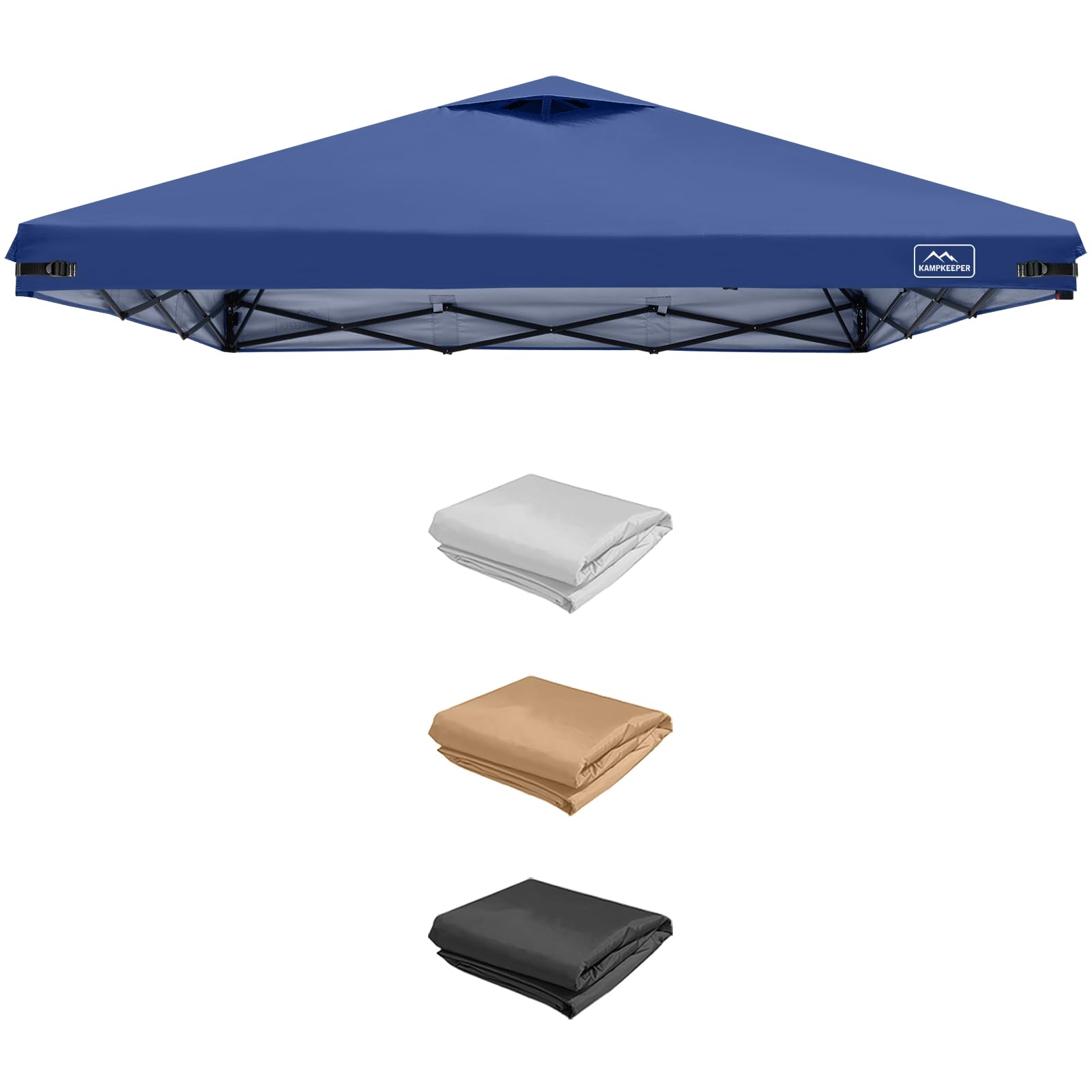 KAMPKEEPER 12x12 navy blue canopy tent cover front view
