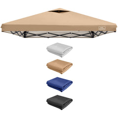 KAMPKEEPER 8x8 Khaki Replacement Canopy Cover front view