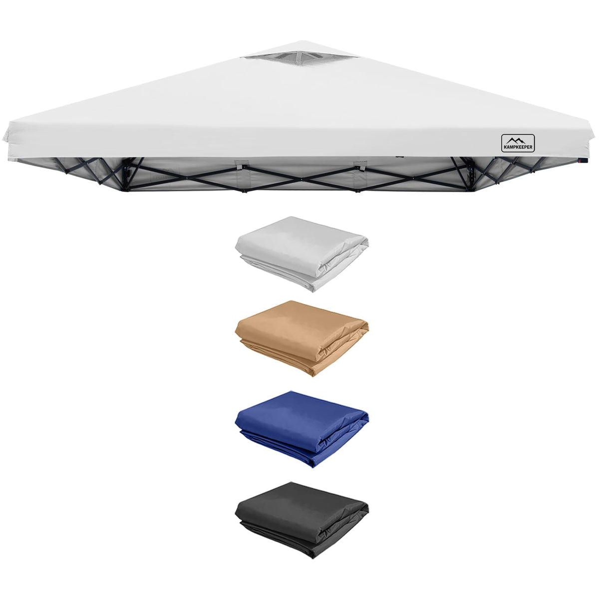 KAMPKEEPER 8x8 replacement canopy roof in light gray