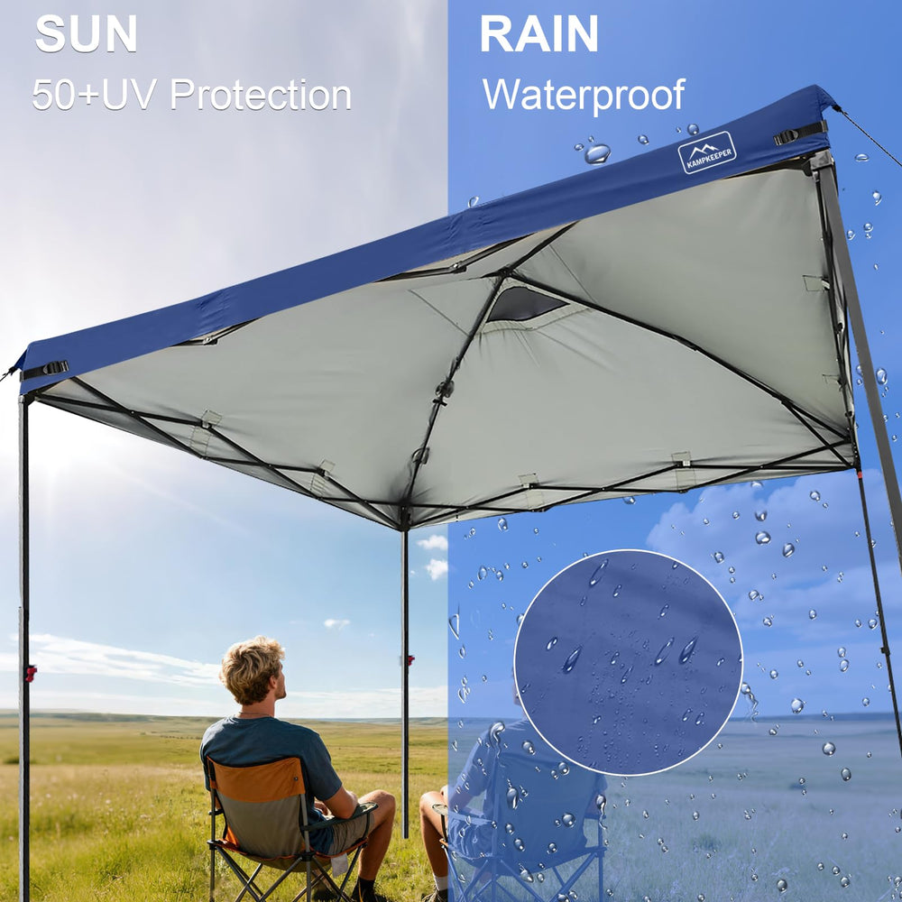 KAMPKEEPER canopy cover close-up showing waterproof material