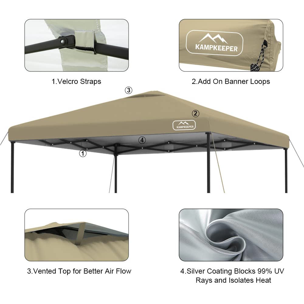 KAMPKEEPER canopy cover set up at a picnic