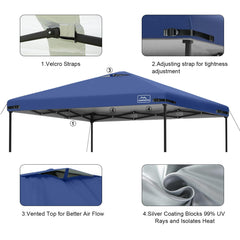 KAMPKEEPER canopy tent cover setup at outdoor event