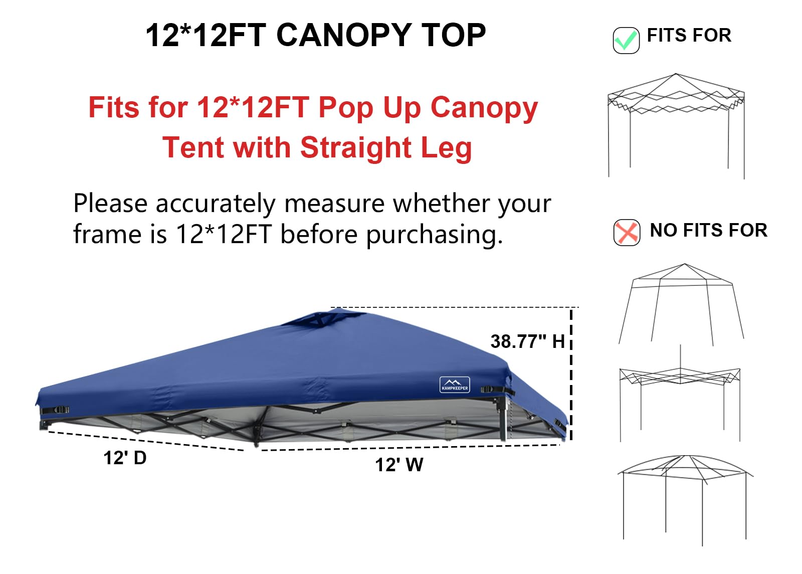 KAMPKEEPER canopy tent cover showing air vent