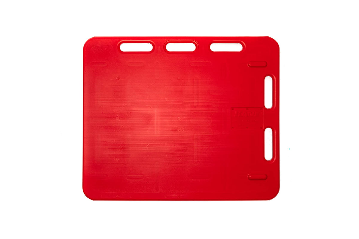 KANE Sorting Panel 30" x 36" in red, front view
