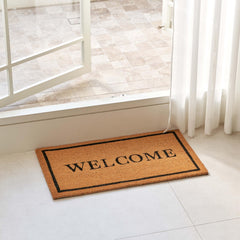 KANKUN Coco Coir Door Mat side view showing thickness