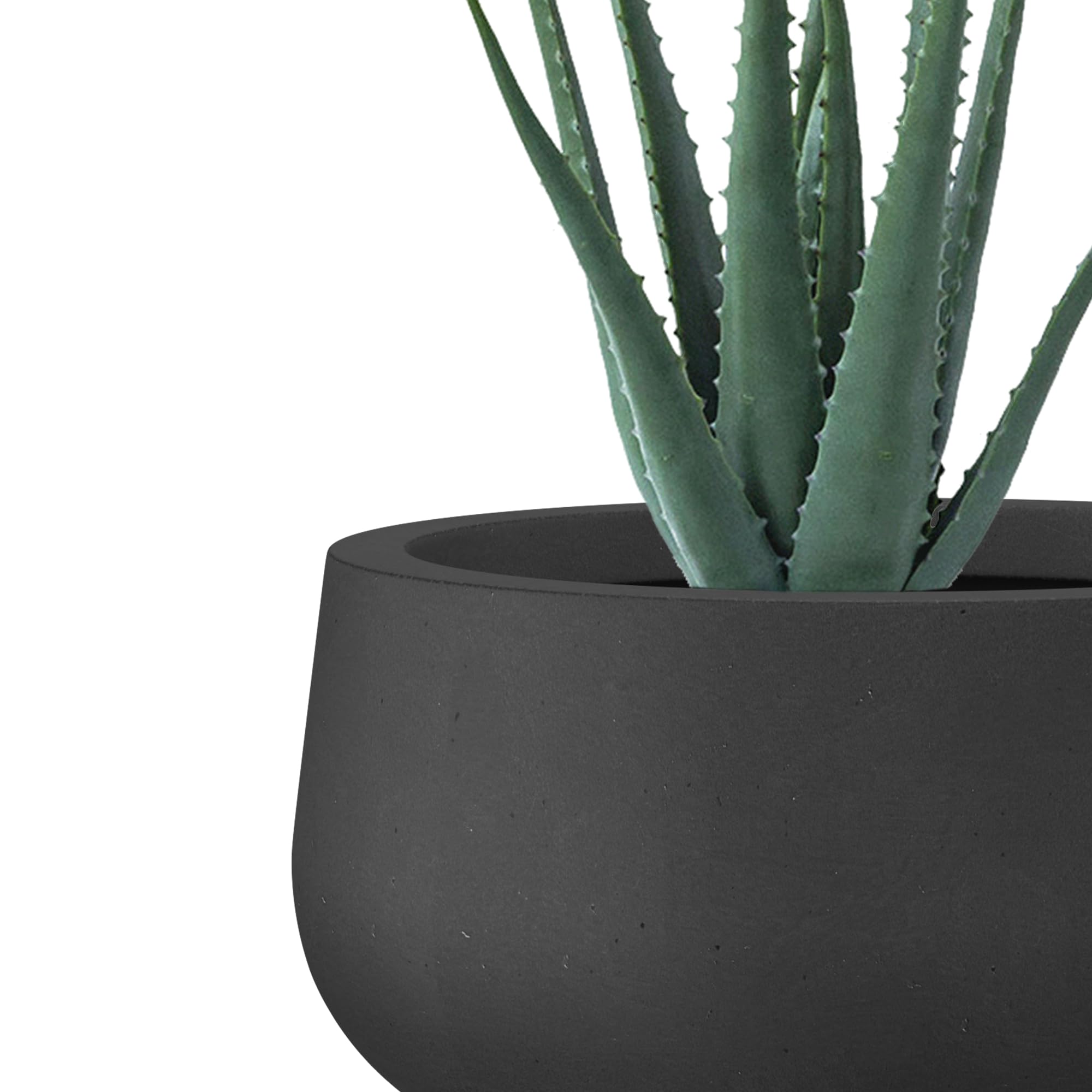 Kante planter with visible pores for texture