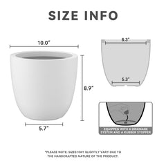 Kante small round bowl planter side view